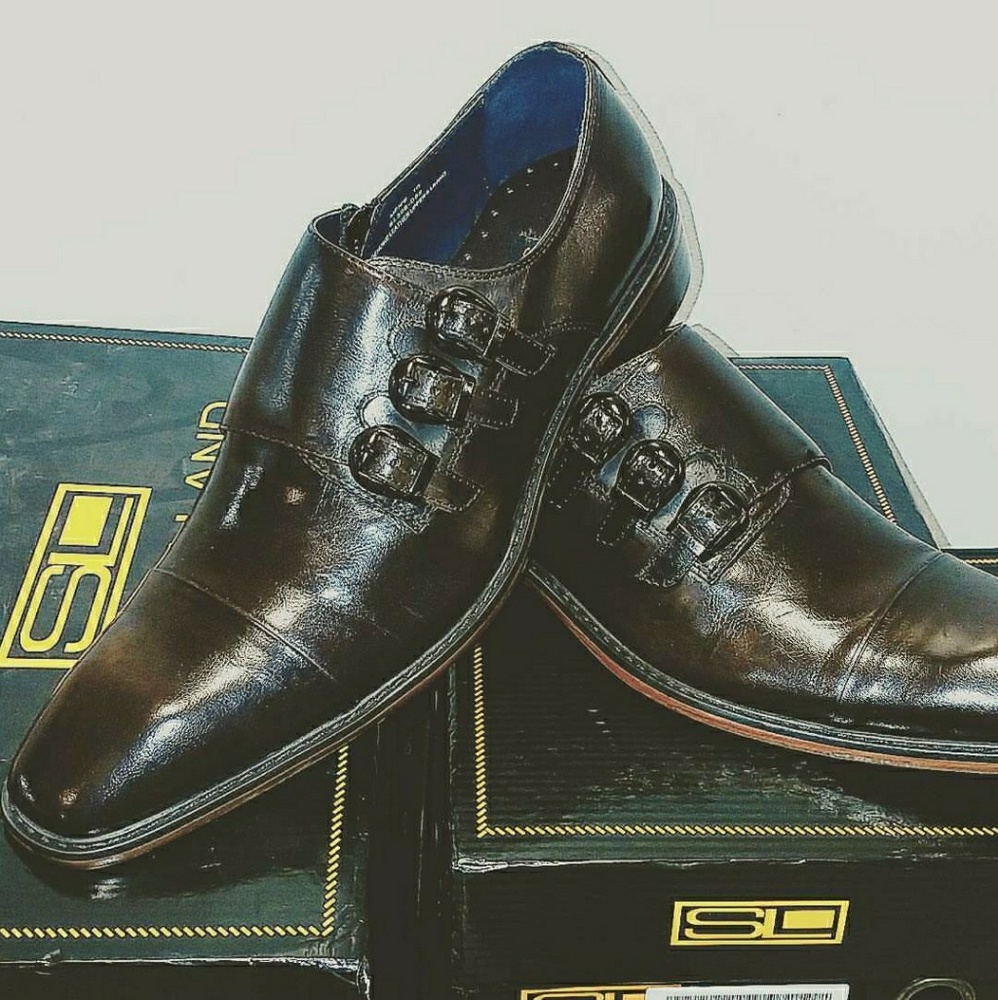 Steven Land Triple Monk Dress Shoe